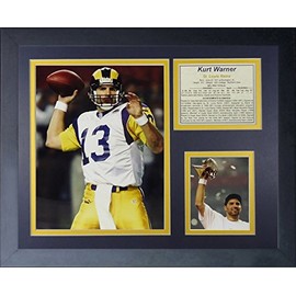 Legends Never Die "Kurt Warner St. Louis Rams Framed Photo Collage, 11 x 14-Inch, (11805U)