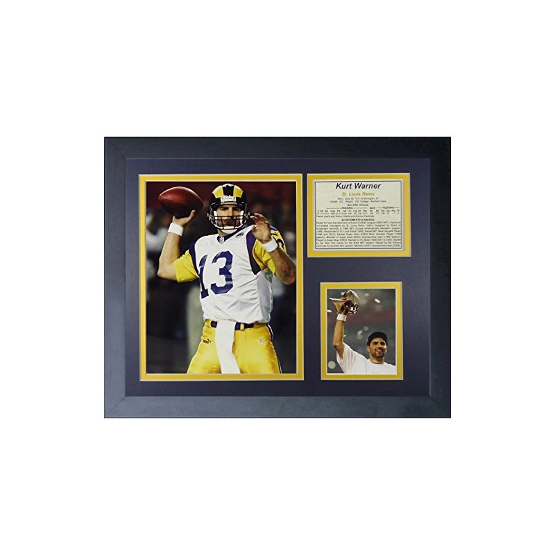 Legends Never Die "Kurt Warner St. Louis Rams Framed Photo