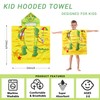 Violet Mist Kids Hooded Beach Towel Hooded Bath Towel Wrap