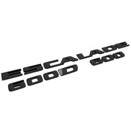 3Pack Escalade 600 600D Rear Liftgate Emblem 3D Badge Letter 84787581 23440294 84740919 Compatible with fits Escalade (Gloss Black)