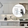 FIRMERST 1875W Flat Plug 1 Foot Extension Cord 14 AWG
