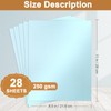 Silunkia 28 Sheets Blue Shimmer Cardstock 8.5 x 11 Premium