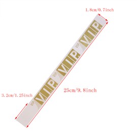 ONLYKXY 120pcs VIP Wristband Party Paper Wrist Straps 3/4" Tear-Resistant Waterproof Disposabl Wristbands for Events (Gold)