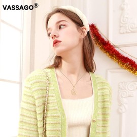 VASSAGO Fibonacci Sequence Necklace Golden Ratio Necklace Geometric Spiral Necklace for Men Women Math Graduation Math Teacher Gift, Stainless Steel