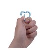 munkees, Mini Heart Carabiner Keyring (2 x Blue)