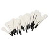 20pcs White Handle Black Hair Sound Aid Cleaning Brush Professional