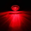 100Pcs 3/4 Inch Clear Lens Red 3 LED Marker lights,