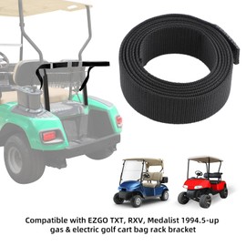 Roykaw Golf Cart Bag Holder Strap Golf Bag Holder Retainer Strap Compatible with EZGO TXT RXV Medalist 1994.5-up, Replace OEM# OEM# 71853G01
