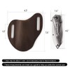 Gentlestache Leather Knife Sheaths for Belt, Pocket Knife Holder, EDC