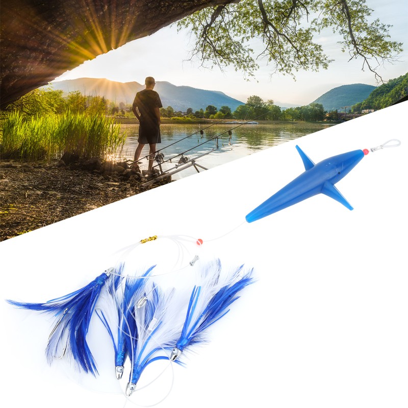 Schwertfisch Feather Tuna Artificial Fishing Lure Tease Accessories for Large
