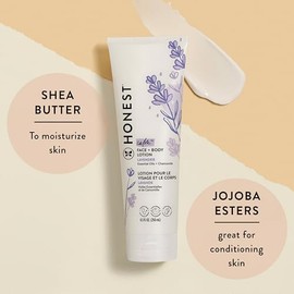 The Honest Company 2-in-1 Cleansing Shampoo + Body Wash and Face + Body Lotion Bundle | Gentle for Baby | Naturally Derived | Lavender Calm, 18.5 fl o