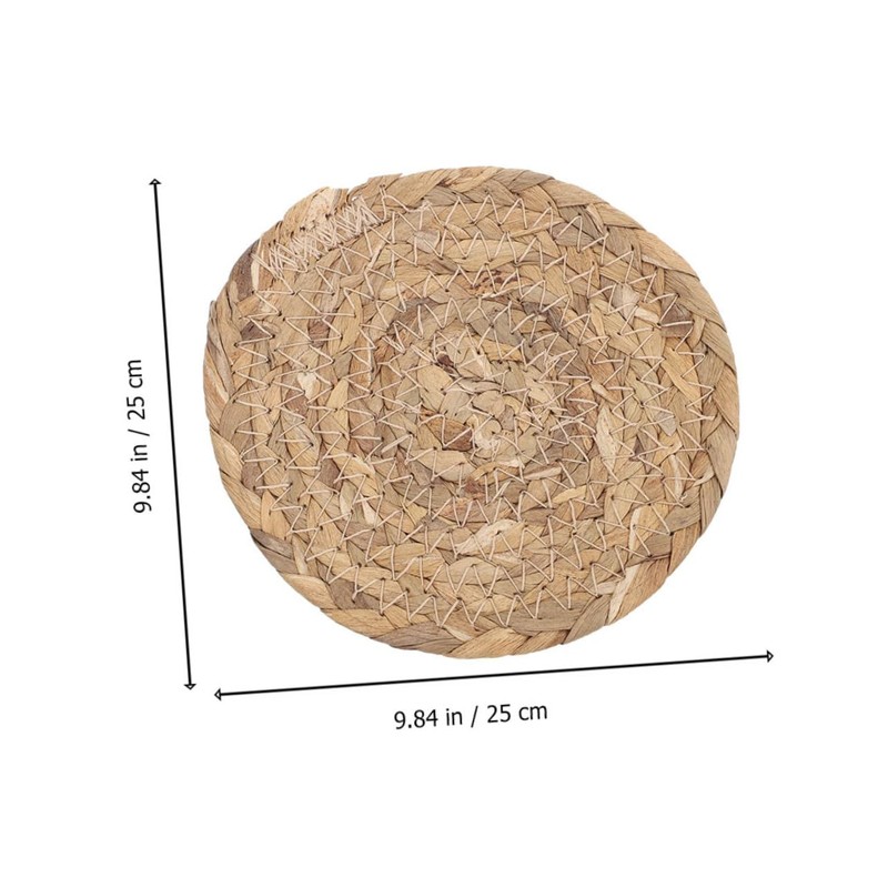 MAGICLULU Japanese Style Heat Insulation Straw Coaster Natural Skid Cup