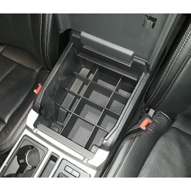 Vehicle OCD - Center Console Organizer Compatible with Ford F250 / F350 SuperDuty (2017-2020) and Ford Expedition (2018-2020) (Full Console w/Bucket Seats ONLY) - Made in USA