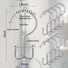 Shower Curtain Rings,Shower Curtain Hooks,Rust Proof Secure Lock Ring Clips