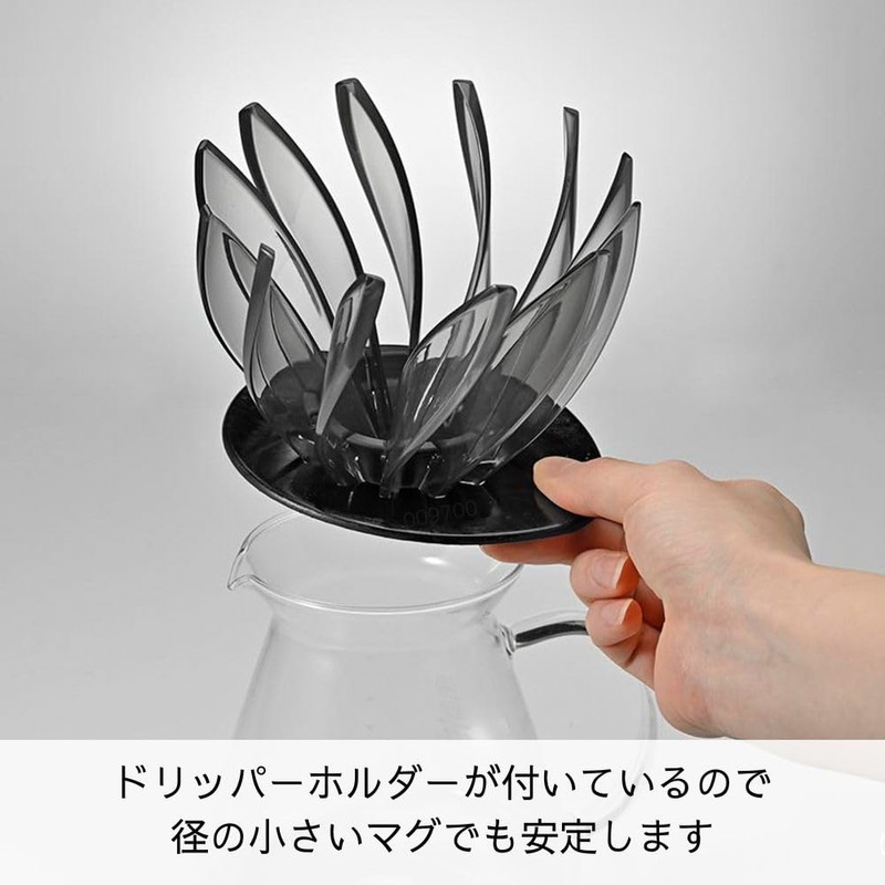 Hario V60 SUIREN Coffee Dripper 02, Clear Black