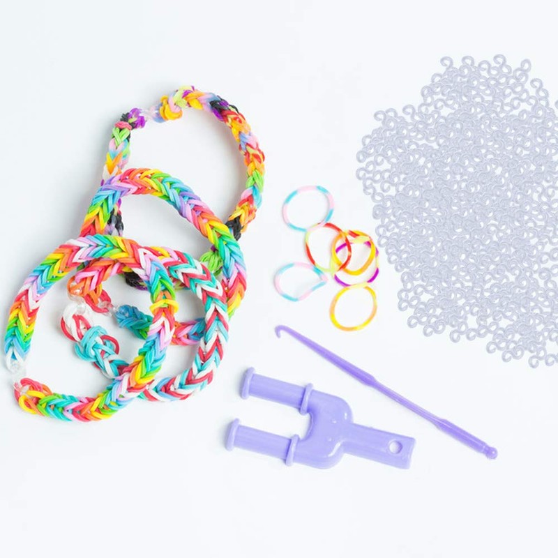 NO/A 1600 Pieces S Clips for Rubber Bands Rubber Band