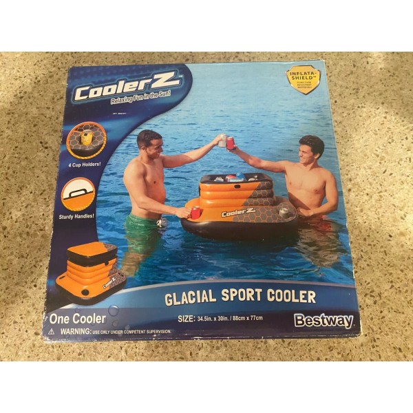 Bestway Glacial Sport Cooler Z Floating Pool Cooler Inflatable Drink
