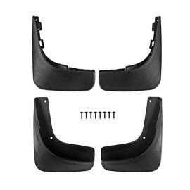 A-Premium - Juego de 4 solapas de lodo para salpicaduras, guardabarros con kits de accesorios compatibles con Volkswagen Golf 2010-2012, Hatchback, MK6, delantero y trasero (lado del conductor y del