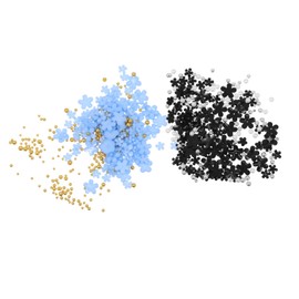 Baluue 2bags Decorative Nail Flowers Nail Art Charm and Beads for Manicure Designs for Natural and Artificial