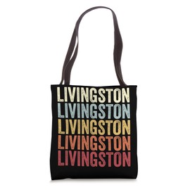 Livingston Texas Livingston TX Retro Vintage Text Tote Bag