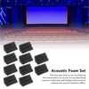 10Pcs Acoustic Foam Noise Pollution Reducing Polyurethane Sound Absorption Foam