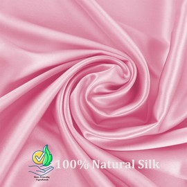 Wuronsa Ear Piercing Pillow for Side Sleepers with Ear Hole, Donut Pillow for Ear with Silky Pillowcase for CNH and Ear Pain Inflammation Pressure Sores Piercing, Ear Guard Pillow (Pink Silk)