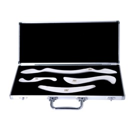 JustSun Stainless Steel Gua Sha Scraping Massage Tool -Medical Grade IASTM Tools Great Soft Tissue Mobilization Tools (Style-10)