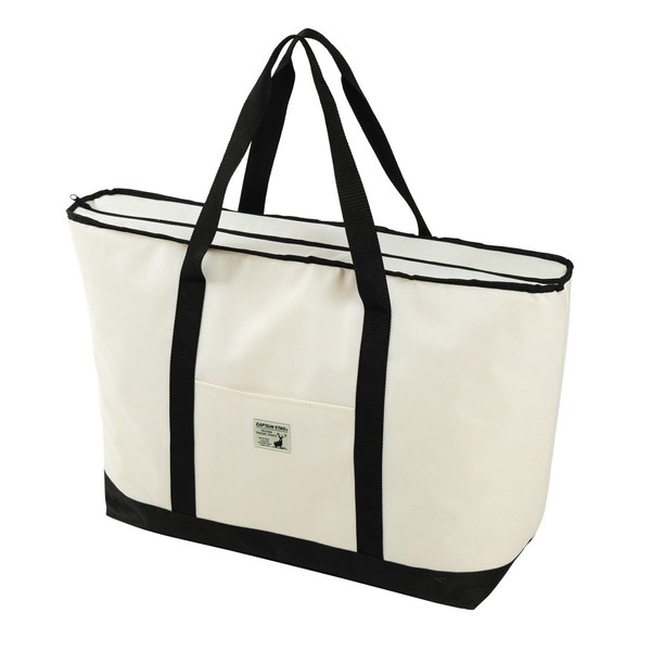 Captain Stag CS Charmant UE-583 Cooler Bag, Tote Type, Capacity Approx. 5.1 gal (23 L), Small, White
