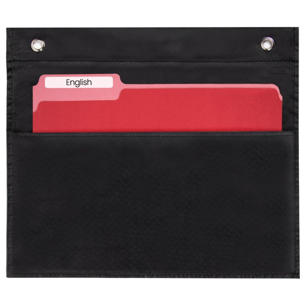Essex Wares - 1 Pocket File Pocket Chart, Black -