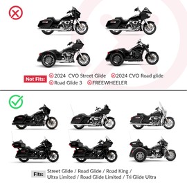 TCMT Hammock Driver Passenger Seat For Harley Touring Road King CVO Street Glide Road Glide 2009-2023 Electra Glide Tri Glide Ultra Classic 2009-2013