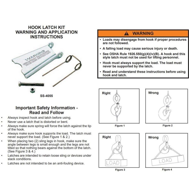Crosby Ss4055 3/4Tc-1Ta Hook Latch (1090027)
