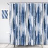 SVBright Abstract Navy Blue Shower Curtain 72Wx72L Inch Modern Ombre