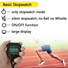 MOSTRUST Digital Simple Stopwatch, Simple Stopwatch, No Bells, No Clock,