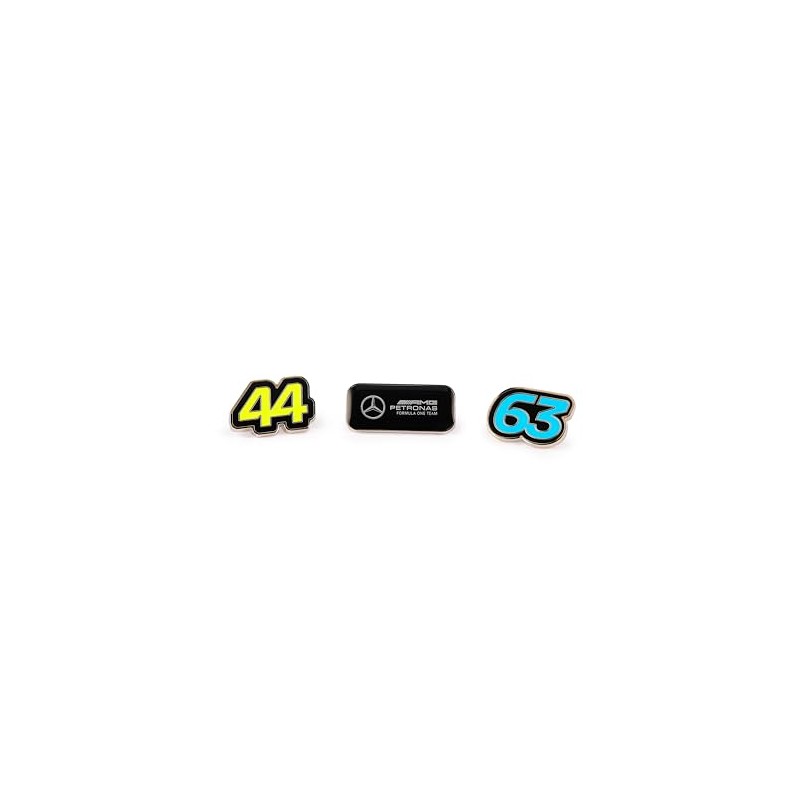 Mercedes AMG Petronas F1 Pin Badge Set (3 Pin Badges,