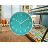 Modern Simple Wall Clock Indoor Non-Ticking Silent Sweep Movement Wall