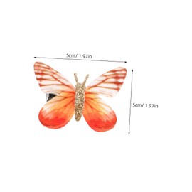 LALAFINA 20Pcs Butterflies Hair Pins Glitter Butterfly Hair Clips Mini Hair Clips Little Girls Butterfly Clips Women Hair Accessories Random Color