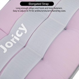 Ankle Weights, Wrist Leg Arm Weights for Women Men Kids with Adjustable Straps, A Pair Of 12LBS(6 LB Each Weight) Strength Training Weighted for Jogging Running Walking Fitness Workout, Light Purple