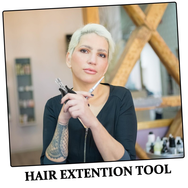 LALAFINA Hair Extension Tools Chrome Pliers Bond Removal Micro Ring
