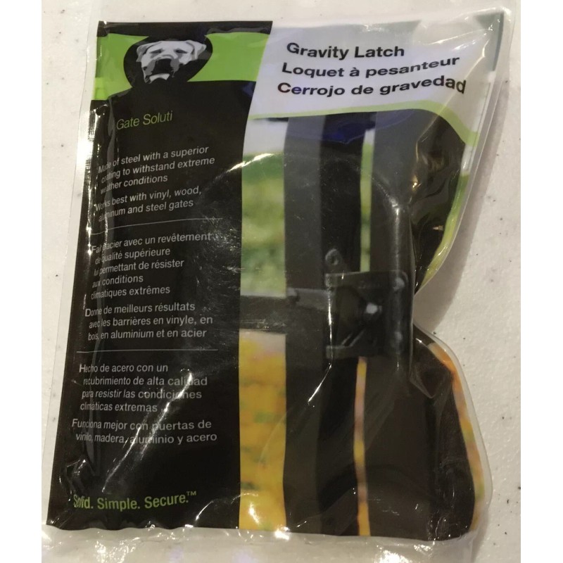Boerboel Gate Solutions Gravity Fence Latch Black