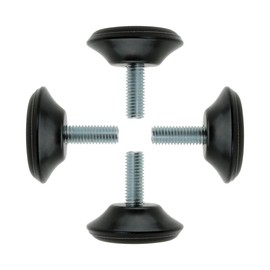 uxcell M8 x 25 x 40mm Screw on Furniture Glide Leveling Feet Floor Protector Pad Adjuster for Cabinet Chair Leg 4 Pack