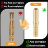 sourcing map 3pcs 10mm to 6mm Brass Hose Barb Fitting
