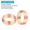 PATIKIL 19mm Tube OD Compression Sleeves Ferrules, 6pcs Copper Ferrule