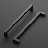 Ravinte 5 Pack Kitchen Door Handles Black Handles for Cupboards