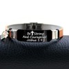 Inspirational Bible Verse Cuff Wristband Be Strong And Courageous Bangle