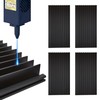 Hxszk 4-Pack Honeycomb Laser Bed Panels, Premium Black Anodized Aluminum