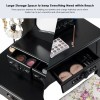 Costway Vanity Compact Makeup Dressing Table Stool Set Jewelry Desk