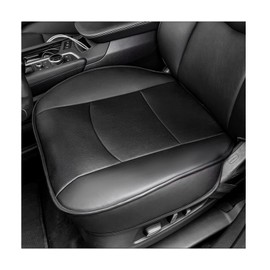 Suvnie Car Seat Bottom Cover, Premium PU Leather Seat Protection Without Backrest, Front Bottom Seat Cushion Covers for Most Vehicles, Universal Interior Decor Car Accessories