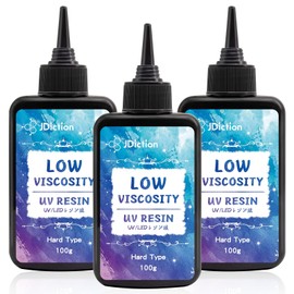 Jdiction Uv Resin, Upgrade 300G Low Viscosity Hard Thin Uv Resin With