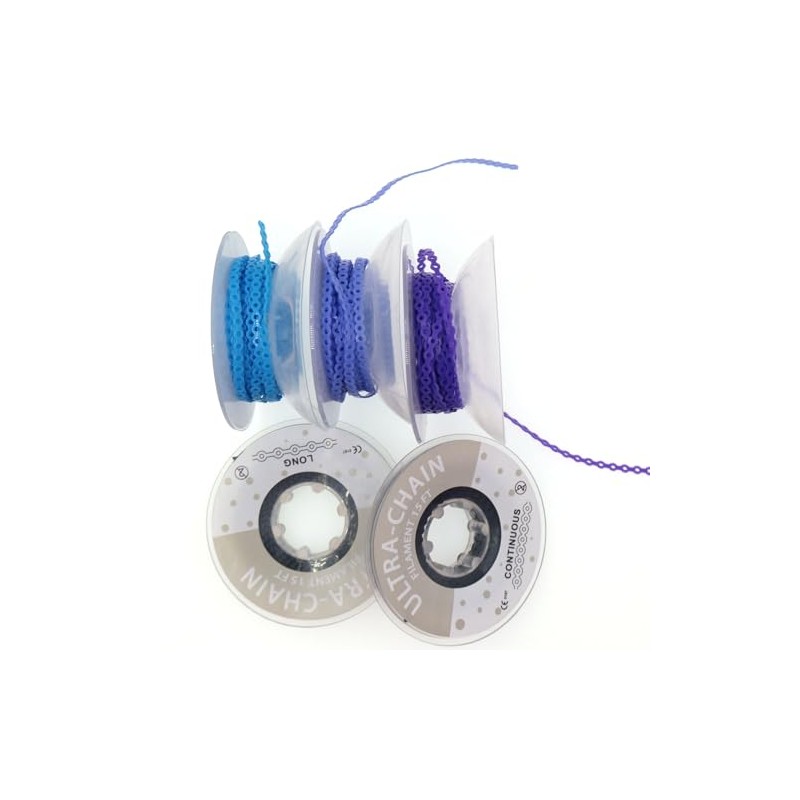 1 rollo/15 pies de cadenas elásticas dentales para ortodoncia, cadena