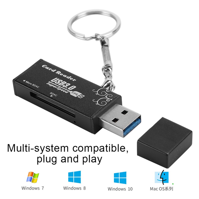 Multi Function Memory Card Reader Portable USB 3.0 High Speed